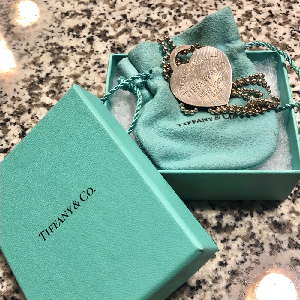 Tiffany Heart Tag Pendant Necklace